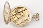 pocket watch, silver, 900 standart, 82.11 g, diameter 5 cm...