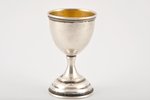 egg holder, silver, 875 standard, 29.5 g, the 40-50ies of 20 cent., Riga, USSR, height 7 cm...
