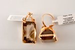 Ring and a pendant, gold, 16.88 + 17.15 g., topaz, author's work of O.Auzer...