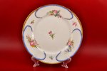 decorative plate, Imperial Porcelain Manufactory, Russia, 1905, 25.5 cm, 3x4 mm chip...