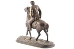 figurative composition, Horseman, bronze, 28.5 x 30 x 13.3 cm, weight 4200 g., Russia, the beginning...