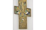 Krucifikss, vara sakausējuma, liešana, 5-krāsu emalja, Krievijas impērija, 19. gs., 26.5 x 14.5 cm...