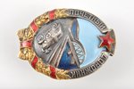 знак, Почётный дорожник, №9000, СССР, 40-е годы 20го века, 42 х 32 мм...
