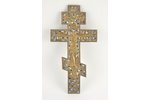 Krucifikss, bronza, 6-krāsu emalja, Krievijas impērija, 36x19 cm, 1040 g....