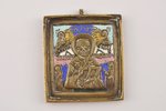 Nicholay  the Mirraclemaker, copper alloy, 5-color enamel, Russia, 6x5 cm, 77.6 g....