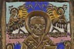 Nikolajs Brīnumdarītājs, vara sakausējuma, 5-krāsu emalja, Krievijas impērija, 6x5 cm, 77.6 g....