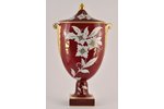 vase, Flower motif, M.S. Kuznetsov manufactory, Riga (Latvia), 1940, 46 cm, made to order, handpaint...