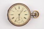 карманные часы, "Paul Buhre", Российская империя, начало 20-го века, серебро, 84 проба, 100.1 г, диа...