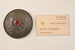 Sakta "LA", metal, 21.9 g., the item's dimensions 7.5 cm, the 20-30ties of 20th cent., Latvia...