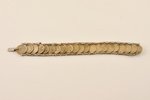 No Krievija Impērijas monētām, sudrabs, 44.61 g., izstrādājuma izmērs 21 cm, 20. gs. sākums, Krievij...