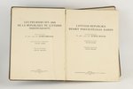 "Latvijas republika desmit pastāvēšanas gados", edited by Dr.phil. et cand.hist. Alfreds Bīlmanis, 1...
