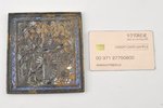 The Resurrection, copper alloy, 5-color enamel, Russia, 11x10 cm, 288.05 g....