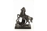 figurative composition, Fallen rider, cast iron, 41.5 cm, weight 11600 g., USSR, Kasli, 1952...