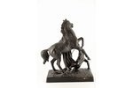 figurative composition, Fallen rider, cast iron, 41.5 cm, weight 11600 g., USSR, Kasli, 1952...