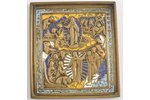 Kristus Augšamcelšanās, vara sakausējuma, 4-krāsu emalja, Krievijas impērija, 11x10 cm, 296.45 g....