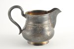 cream jug, silver, 84 standard, 145.85 g, 9.5x13 cm, the 2nd half of the 19th cent., Moscow, Russia,...