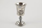 little glass, silver, 84 standard, 40.21 g, 8 cm, 1846, Moscow, Russia, craftsman PL...