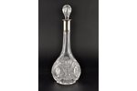 carafe, silver, crystal, 875 standard, 32 cm, the 20-30ties of 20th cent., Latvia...
