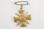 орден, Орден Лачплесиса 3 степени №1139, Латвия, 20е-30е годы 20го века, 39х39 мм...
