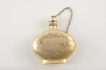 flacon, silver, bottle of perfume, 875 standard, 18 g, 5x4 cm, 1958, Kharkov, USSR...
