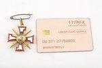 орден, Орден Лачплесиса 3 степени №1139, Латвия, 20е-30е годы 20го века, 39х39 мм...