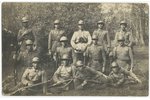 photography, Latvian soldiers with rifles, 20-30ties of 20th cent., 9x14 cm...