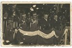фотография, Латвийский президент К.Ульманис на параде, 20-30е годы 20-го века, 8.5x13.5 см...