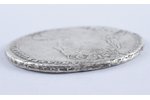 1 рубль, 1733 г., Российская империя, 25.01 г, Ø 40 мм, VF, реставрация (ушко медальона удалено), сс...
