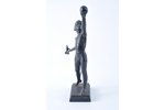 figurine, A Boy with a Rocket (A Young Dreamer), cast iron, 20 cm, weight 540 g., USSR, Kasli, 1961...