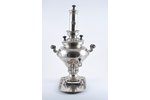 samovar, rinsing bowl, tray, A.Morozov, Russia, Germany, weight 2850+320+110 g, samovar's height (wi...