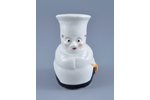 figurine, A Salt-cellar "Cook", porcelain, Riga (Latvia), M.S. Kuznetsov manufactory, the 30ties of...