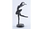 statuete, Balerīna, čuguns, 16 cm, svars 359.75 g., PSRS, Kasli, 1958 g....