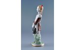 figurine, A Pupil, porcelain, USSR, LFZ - Lomonosov porcelain factory, the 50ies of 20th cent., 18.5...