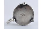 tea glass-holder, "Warszawa", Fabrika Wolska, german silver, Poland, the beginning of the 20th cent....