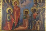 Augšāmcelšanās, dēlis, gleznojums, Krievijas impērija, 19. gs., 56x55 cm...
