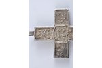 Crucifix, silver, 84 standard, Russia, the 1st half of the 19th cent., 11x6 cm, 69.85 g....