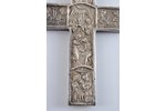 Crucifix, silver, 84 standard, Russia, the 1st half of the 19th cent., 11x6 cm, 69.85 g....