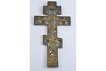 Krucifikss, vara sakausējuma, 6-krāsu emalja, Krievijas impērija, 19.5x10.5 cm...