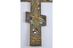 Krucifikss, vara sakausējuma, 6-krāsu emalja, Krievijas impērija, 19.5x10.5 cm...