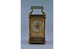 carriage clock, France, the 2nd half of the 19th cent., 16x7.5 cm...