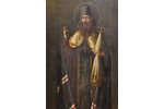 ikona, Svētais Tihons, dēlis, gleznojums, Krievijas impērija, 69.5x124.5 cm, Šīs lotes piegādes veid...