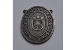 badge, A member of the District Court, silver, Latvia, 20-30ies of 20th cent., 55х42 mm, 42.75 g...