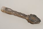 desert-tongs, silver, 875 standard, 62.65 g, 19 cm, the 20-30ties of 20th cent., Latvia...