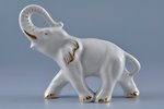 figurine, Elephants, porcelain, Riga (Latvia), USSR, Riga porcelain factory, the 60ies of 20th cent....