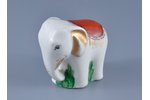 figurine, A Little Elephant, porcelain, USSR, LFZ - Lomonosov porcelain factory, the 40ies of 20th c...
