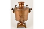 samovar, Ivan Pushkov, tombac, Russia, the border of the 19th and the 20th centuries, weight 2870 g,...