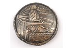 Сакта, серебро, 875 проба, 16.55 г., размер изделия 7 см, 20-е годы 20го века, Латвия...