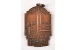 badge, Olymp Tallinn, Estonia, 1930, 40x25 mm...
