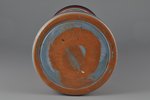 vāze, 23 cm, keramika, Rīga (Latvija), Kuznecovs, 20 gs. 20-30tie gadi, Gleznotāja Madernieka orname...