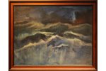 Звиедрис Александрс (1905-1993), Ночное море, картон, масло, 50.5x65 см...